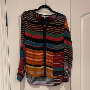 Trina Turk Multicolor Striped Blouse